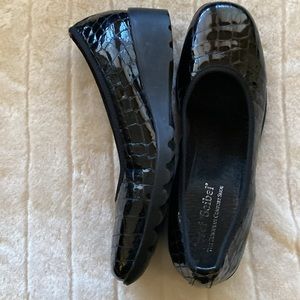 Josef Seibel Patent Slip On Comfort Black Shoes Size Eu 40 ~ US 9-10